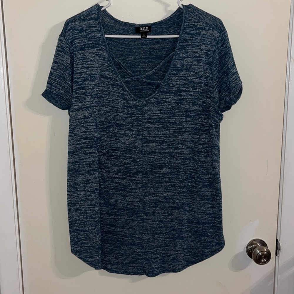 Lightweight T-Shirt with Crossed Neckline